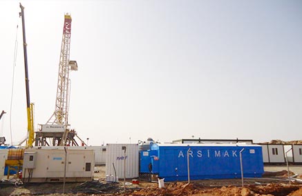 Containerized wastewater Treatment Unit Rig Side Petroleum Camp in Iraq